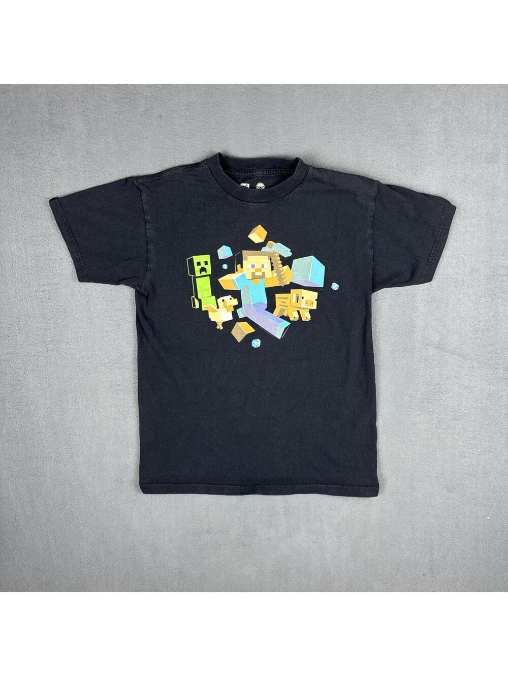 Minecraft Mojang JINX Graphic Tee Black T Shirt Size S Gaming Unisex
